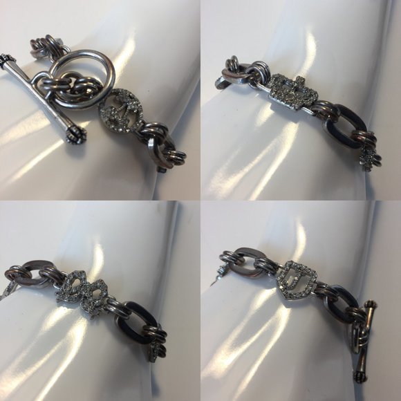 💍🍒👑JUICY COUTURE Silver/CZ Bracelet💍🍒👑 - Picture 4 of 8